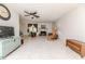 Bright, airy living room features a fireplace and ample seating at 2307 Piedmont Dr, Sanford, NC 27330