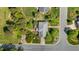 Birds-eye view of a charming home nestled within a lush, well-manicured neighborhood, highlighting its curb appeal at 2545 Churchill Dr, Burlington, NC 27215
