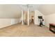 Large bonus room with fireplace offers versatile living space and natural light at 2545 Churchill Dr, Burlington, NC 27215