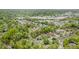 Aerial image captures a picturesque neighborhood with lush green trees and well-maintained homes at 2545 Churchill Dr, Burlington, NC 27215