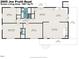 Detailed floor plan offering 1681 square feet featuring a kitchen, living, dining, and three bedrooms at 2605 Joe Pruitt Rd, Oxford, NC 27565