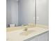 Neutral bathroom featuring a large mirror and a sink at 3604 Rivermist Dr, Raleigh, NC 27610