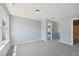 Bedroom with carpet and two points of access at 3604 Rivermist Dr, Raleigh, NC 27610