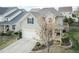 Lovely front exterior view of the home with landscaped yard and covered porch area at 45 Davelyn Ct, Garner, NC 27529