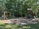 Neighborhood playground including swings and slide for residents and to enjoy at 504 Cameron Glen Dr, Apex, NC 27502