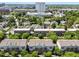 Overhead view of the neighborhood highlighting homes, trees and cityscape at 511 N Person St # 101, Raleigh, NC 27604