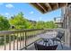 Balcony area showcasing outdoor furniture and overlooking the community at 511 N Person St # 101, Raleigh, NC 27604