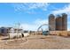 Community playground featuring a slide, concrete tunnel, and three silos in a new neighborhood at 717 Silo Park Dr, Wake Forest, NC 27587