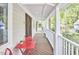 Inviting front porch with outdoor seating and views of the neighborhood at 918 Orient St, Durham, NC 27701