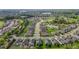 A Primary-planned community showcasing meticulously landscaped lawns and well-maintained streets from above at 1047 Aberlour Ln, Burlington, NC 27215