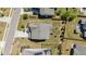Aerial view of a well-maintained house showing the roof, backyard, and surrounding landscaping at 108 Sunburst Dr, Durham, NC 27705