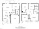 Detailed floor plans showcasing the layouts of the home's first and second floors with labeled rooms and dimensions at 1305 Montreux Ct, Mebane, NC 27302