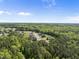 Expansive aerial shot highlighting homes nestled within a vast forest, providing a sense of seclusion and natural beauty at 140 Barletta Ct, Clayton, NC 27527