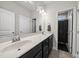 Clean bathroom with modern fixtures, dual sinks, and plenty of vanity space at 140 Barletta Ct, Clayton, NC 27527