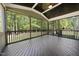 Relaxing screened porch with scenic views, perfect for enjoying the outdoors comfortably at 140 Barletta Ct, Clayton, NC 27527