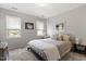 Neutral bedroom offers plenty of natural light at 1601 Dunraven Dr, Raleigh, NC 27612