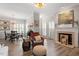 Open-concept living and dining area with hardwood floors and stylish decor at 1601 Dunraven Dr, Raleigh, NC 27612