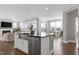 Spacious kitchen with a large center island, stainless steel sink, and stainless dishwasher at 213 North Crest Dr, Chapel Hill, NC 27517