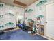 Exercise room featuring essential equipment and mirror, ready for a great workout at 2317 Emerald Woods Dr, Wake Forest, NC 27587