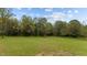 Spacious backyard with green grass and mature trees, offering privacy and space at 25 Leisure Ln # 2, Louisburg, NC 27549