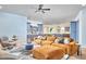 This spacious living room features hardwood floors, modern decor, and an open-concept design at 301 Georgetown Rd, Raleigh, NC 27608