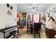 Bright open floor plan includes a dining area with a glass top table adjacent to kitchen at 3016 Fields Dr, Raleigh, NC 27603