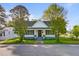 Charming white house featuring a welcoming front porch framed by mature trees and curb appeal at 302 N Sumner St, Selma, NC 27576
