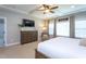 Spacious main bedroom featuring decorative ceilings, furnishings, and abundant natural light at 3209 Star Gazing Ct, Wake Forest, NC 27587