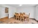 Dining room with tile floors and wooden table and chairs at 3214 Saddle Club Rd, Mebane, NC 27302
