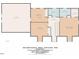 Second floor plan including bedrooms, bathrooms, and walk in closet with dimensions at 3214 Saddle Club Rd, Mebane, NC 27302
