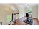Bonus Room with Exercise Equipment and Hardwood Floors at 3581 Boulder Ct, Wake Forest, NC 27587