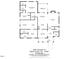 Detailed floor plan of first level at 3581 Boulder Ct, showcasing bedrooms, kitchen, and living spaces at 3581 Boulder Ct, Wake Forest, NC 27587
