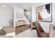 Upstairs landing with sitting area, hardwood floors, lots of natural light and contemporary decor at 3922 Lost Fawn Ct, Raleigh, NC 27612