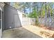 View of backyard with privacy fence, additional storage, and outdoor patio at 4318 Hunters Club Dr, Raleigh, NC 27606
