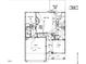 Detailed floorplan showcasing the layout of the first floor, including kitchen, Gathering room and guest suite at 4816 Heathshire Dr, Raleigh, NC 27616