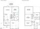 Detailed floor plan displaying the layout of the first and second floors, including room dimensions and features at 5516 Jaeger Dr # 75, Graham, NC 27253