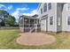 Paver patio leading to a screened-in porch, perfect for outdoor dining and entertaining at 602 Alden Bridge Dr, Cary, NC 27519