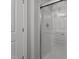 Modern walk-in shower featuring sleek glass door and chrome fixtures for a luxurious feel at 65 Leisure Ln # 6, Louisburg, NC 27549