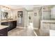 Bathroom with vanity and stand-up shower at 6925 Rex Rd, Holly Springs, NC 27540
