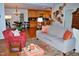 Comfortable living space connecting the kitchen and dining areas at 738 Aspenwood Dr, Graham, NC 27253