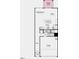 Main level floorplan featuring a garage, kitchen, living room, dining, and outdoor living space at 8724 Wardle Ct, Wake Forest, NC 27587