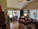 Bright living room filled with natural light, featuring hardwood floors at 901 Vandora Ave, Garner, NC 27529
