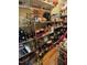 Organized pantry featuring metal shelving, stocked with a variety of goods and supplies at 901 Vandora Ave, Garner, NC 27529