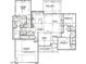 Detailed floor plan showcasing the layout of the home, including kitchen, bedrooms, garage, and Primary suite at 95 Autumnwood Ln, Spring Hope, NC 27882