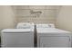 Laundry room with side-by-side washer and dryer set and shelving at 1109 Renewal Pl, Raleigh, NC 27603
