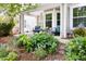 Inviting patio area with comfortable seating, perfect for outdoor relaxation and enjoying the garden at 111 Sir Richard Ln, Chapel Hill, NC 27517