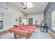 Finished garage game room with pool table, and brewery station, great for entertaining at 1203 Queensbury Cir, Durham, NC 27713