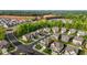 Aerial view showing a community that's located near both developed and undeveloped areas at 1320 Abington Dr, Mebane, NC 27302