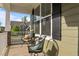 Relaxing front porch with seating area at 1320 Abington Dr, Mebane, NC 27302