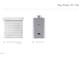 A set of 2' faux wood white cordless blinds and a tankless water heater for the whole house at 253 Marvel Dr # 134, Rolesville, NC 27571